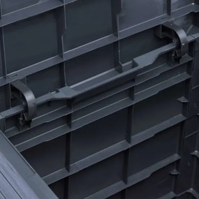 vidaXL Záhradný úložný box antracitový 90 l-