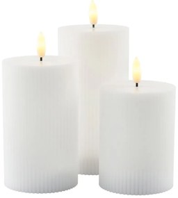 Biele dobíjacie svetelné dekorácie v súprave 3 ks Smilla – Sirius