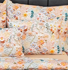 Kvalitex Bavlnené obliečky 5D 140x200 + 70x90 cm – Poľné kvety
