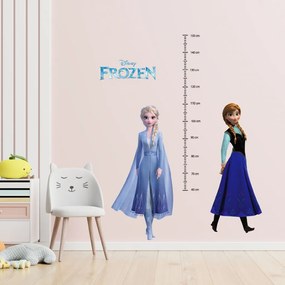 PIPPER. Samolepka na stenu "Detský meter - Elsa a Anna"