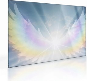 Sklenený obraz - Anjelská aura (70x50 cm)