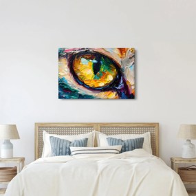 Obraz - Maľba mačacieho oka (90x60 cm)