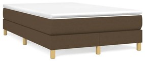 Boxspring posteľ s matracom tmavohnedá 120x190 cm látka 3269667