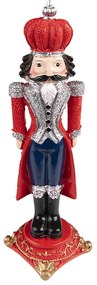 Dekorácia Luskáčik v červenom obleku - 8*8*24 cm