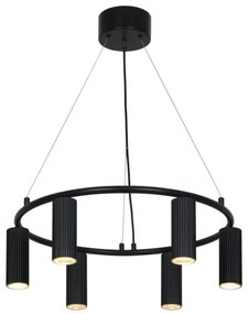 Nordlux - Závesný luster VICO na lanku 6xGU10/5W/230V čierna