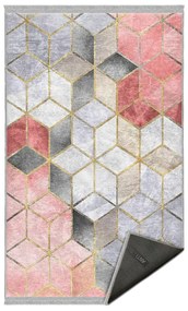 Sivo-ružový prateľný koberec 160x230 cm – Mila Home