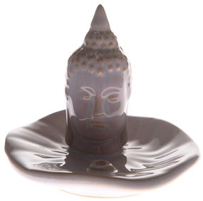 Keramický stojan na vonné tyčinky Budha kvet, 10,5 x 9 x 10,5 cm