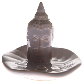 Keramický stojan na vonné tyčinky Budha kvet, 10,5 x 9 x 10,5 cm