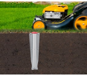 Vonkajší sušiak na bielizeň v striebornej farbe 50 m Topspinner – Brabantia