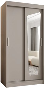 Šatníková skriňa 100 cm Mokka (kašmír). Akcia -59%. Vlastná spoľahlivá doprava až k Vám domov. 1126022