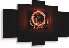 Obraz - čiary v tuneli (150x105 cm)