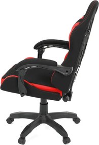 Herná stolička čierna / červená KA-R209 RED