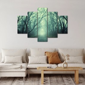 Obraz - Cesta s alejou stromov (150x105 cm)