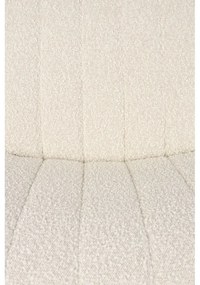 Biele kreslo z textílie bouclé Jax – White Label