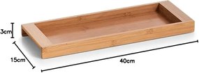 Úložný bambusový organizér - podnos ZELLER 40 x 15 x 3 cm