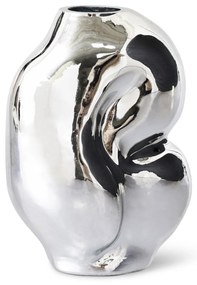 HK living Skleněná váza Gleam Chrome 900 ml