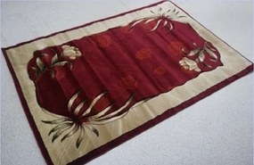 Koberec Adora 7004 RED – červený vzorovaný obdĺžnik Rozmer: 120x180 cm
