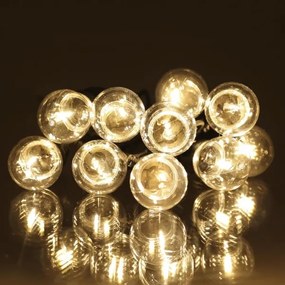 Retlux - LED Vonkajšia dekoratívna reťaz GIRLANDA G45 10xE27/230V 8m IP44 teplá biela