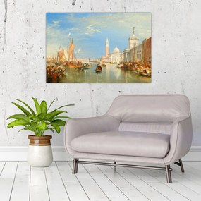 Obraz - Joseph Mallord William Turner, Venice the Dogana and San Giorgio Maggiore, reprodukcia (90x60 cm)