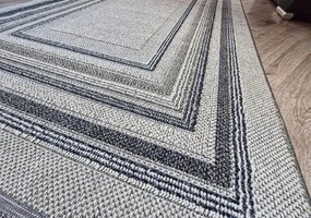 Moderný koberec Boho 872-S sivo-béžový s geometrickým vzorom Rozmer: 60x100 cm