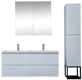 Kúpeľňová skrinka s umývadlom SAT B-Way biela lesk KSETBWAY15, 1 ks