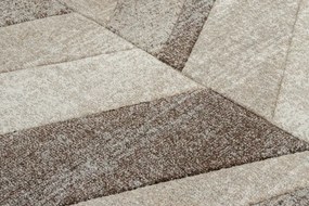 Koberec FEEL 5673/15055 HERRINGBONE béžový / hnedý / krémový