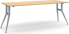 Rokovací kancelársky stôl WIDE, 220x80 cm, buk
