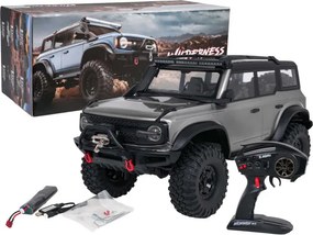 Terénne auto R/C WILDERNESS 1:10 na ovládanie sivé