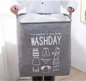 Kôš na bielizeň so šnúrkou WASHDAY 50x40x50 cm