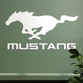 DUBLEZ | Drevený znak auta - Logo Mustang