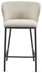 Biela barová stolička (výška sedadla 65 cm) Ciselia – Kave Home