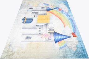 TA Koberec 2654 PRINT EMMA Sivý Obdĺžnikový Rozmer: 140x200 cm