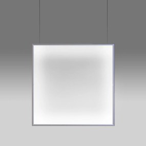 Artemide Discovery Space Square 90x90 cm, hliník, Led, Bluetooth, stmievateľ