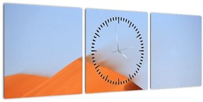 Obraz piesočné púšte (s hodinami) (90x30 cm)