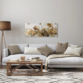 Obraz - Abstraktná kvetinová maľba (120x50 cm)