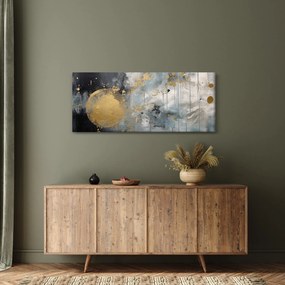 Obraz - Abstrakcia so zlatou guľou (120x50 cm)