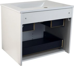 Comodo Kúpeľňová skrinka s keramickým umývadlom Tivoli W 60 biela