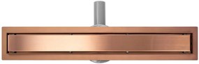 Lineárny odtokový žľab Rea Pure Neo 80 cm medený