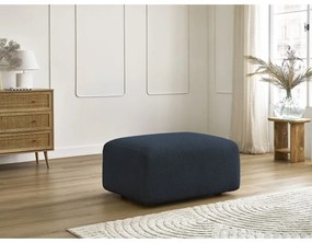 Tmavomodrá podnožka z textílie bouclé Tina – Bobochic Paris