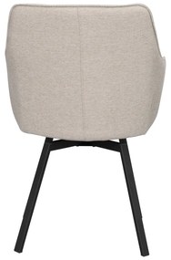 Béžové čalúnené jedálenské kreslá v súprave 2 ks Alison – Rowico