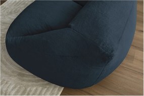 Tmavomodrý sedací vak z umelej kožušiny Lilibet – Bobochic Paris