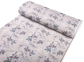 Biante Dekoračný štvorcový obrus PML-053 Popínavé lístky na béžovom 90x90 cm