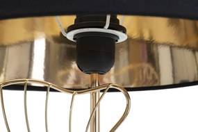 Stolná lampa Leaves 60 cm čierno-zlatá