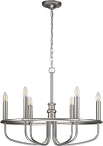 Kichler KL-CAPITOL-HILL6-BN-Luster na reťazi CAPITOL HILL 6xE14/40W/230V chróm