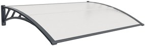 Hliníkový vchodový prístrešok BestBerg BBDA-H15 / 100 x 150 cm / sivý