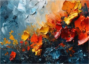 Obraz - Abstraktná maľba kvetov III. (70x50 cm)