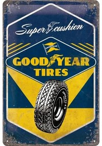 Plechová ceduľa Super Cushion - Good Year Tires, (20 x 30 cm)
