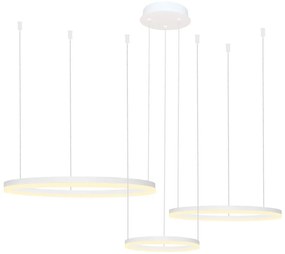 Azzardo AZ4971 - LED Stmievateľný luster na lanku HALO LED/120W/230V biela + DO