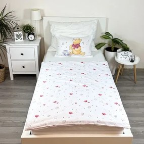 Jerry Fabrics Obliečky do postieľky 100x135 + 40x60 cm - Medvedík Pú "Birthday party"