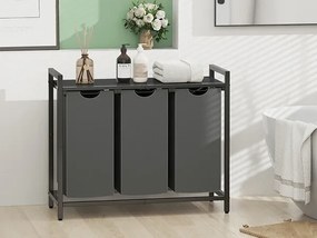 Koš na prádlo Houseland Endy 120 l šedý/černý